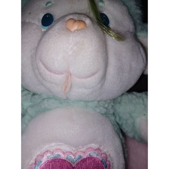 Lot 3 Vintage Care Bears Cousins Kenner Plush 1980s Lamb, Cheer, baby hugs - Picture 4 of 5